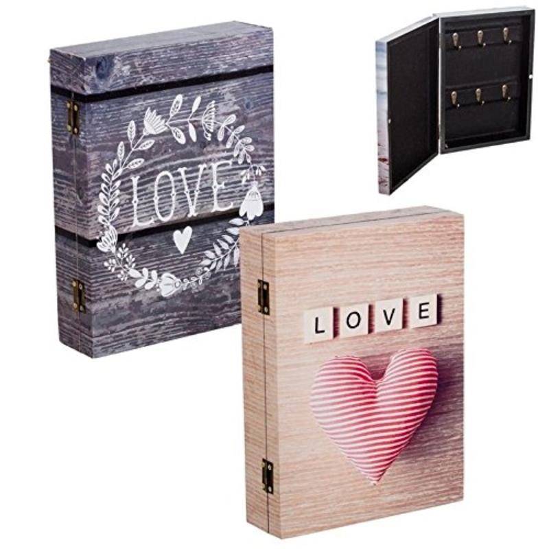 Caja para Llaves romantica Decorada 20x6x27 cm.