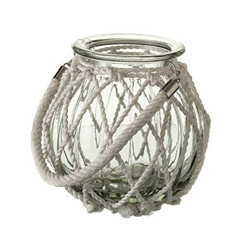 Portavelas Blanco Cristal 18,50 x 18,50 x 18 cm