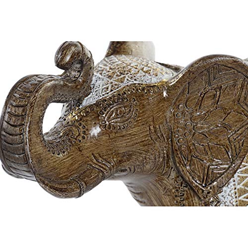 Figura Elefante Resina Dorado 37x13x24 cm