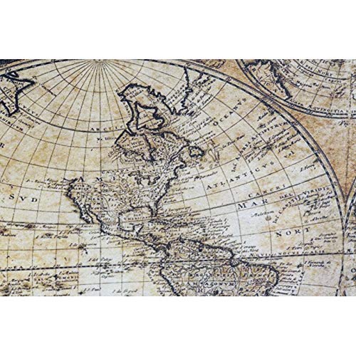 Set 2 Cuadro Lienzo Mapa Mundo 70x50 cm