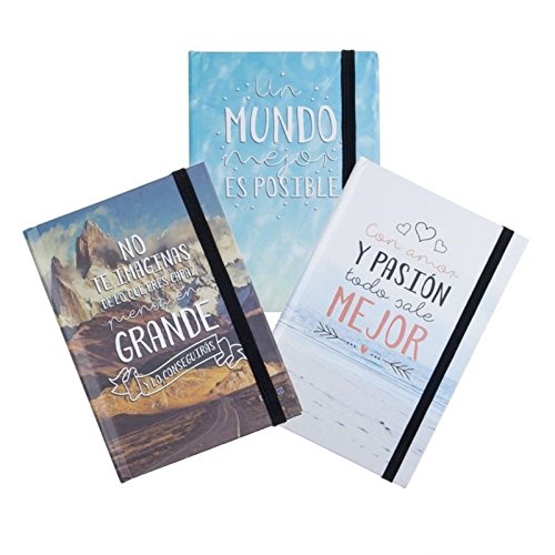 Libreta moleskin frases original 3m - 10x14cm Pack 3 ud.