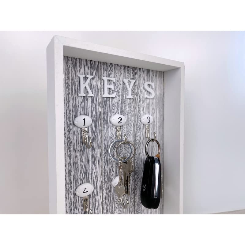 Colgador Llaves de Pared Cuelga Llaves de Madera Keys para la Entrada casa