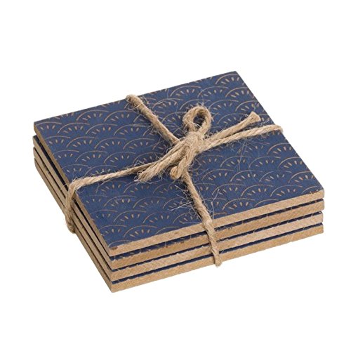 Juego 4 Posavasos Madera Portobello