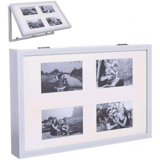 Tapa de Contador de luz Cubre Cuadros electricos multifoto Blanco plastico (48x32x7cm)