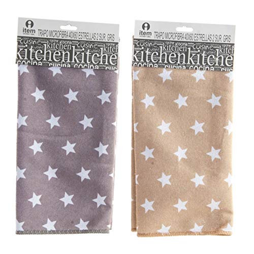 Set 2 Trapo de Cocina Microfibra Estrellas