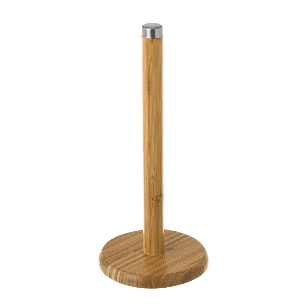 Portarrollos de cocina marrón nórdico bambú ø14x32 cm