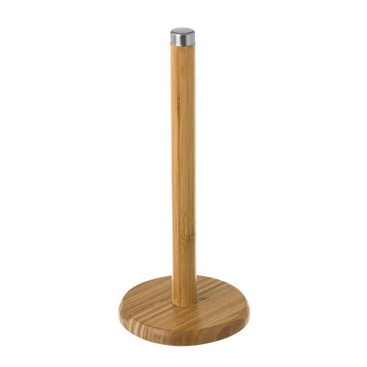 Portarrollos de cocina marrón nórdico bambú ø14x32 cm