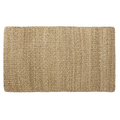 Alfombra de Fibra Natural Beige rústica para Dormitorio de 150 cm France