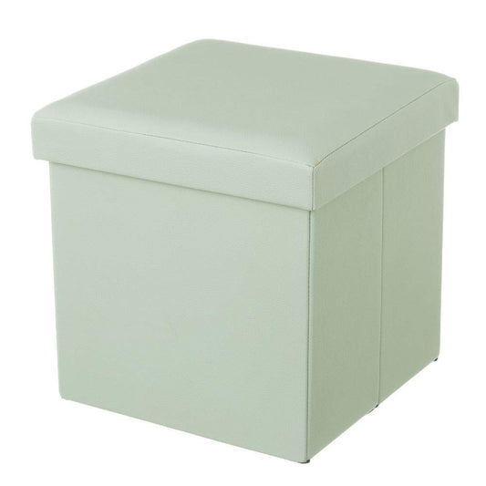 Puff baúl tendencia plegable de Polipiel color verde