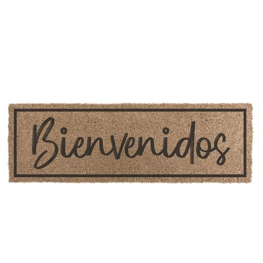 Felpudo de Fibra de Coco 75x25cm Antideslizantes - Alfombras Originales para la Entrada a Casa, Pasillos, Puertas de Exterior