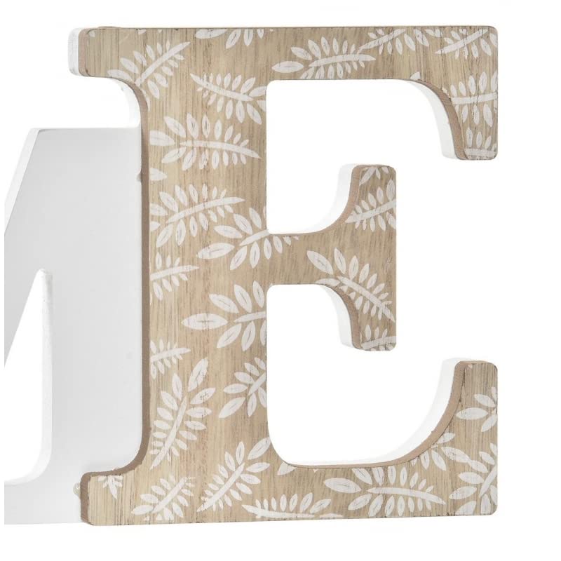 Letras Decoración Cartel Colgador Led para Pared o Sobremesa Madera Estilo nordico