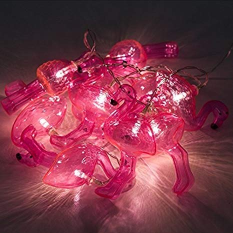 Guirnalda 18 Leds flamencos Rosa