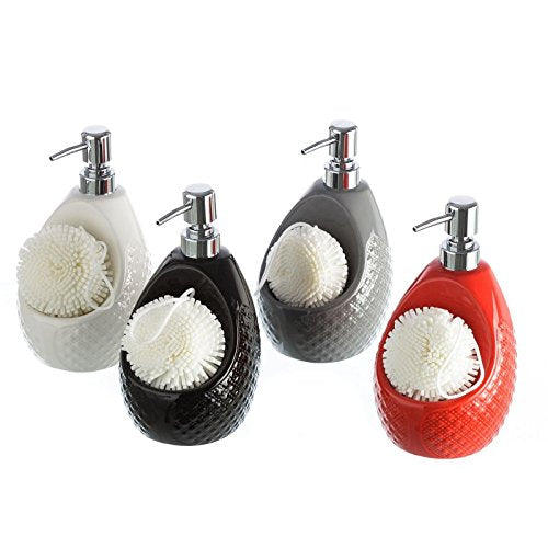 DISPENSADOR JABON CON ESTROPAJO CLASICO