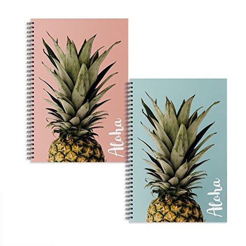 Libretas A5 piña Aloha - Pack 2 ud.