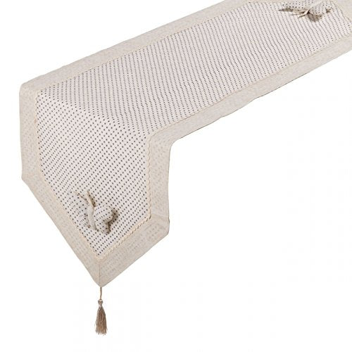 Camino mesa "mariposa" beige 150 x 45 cm