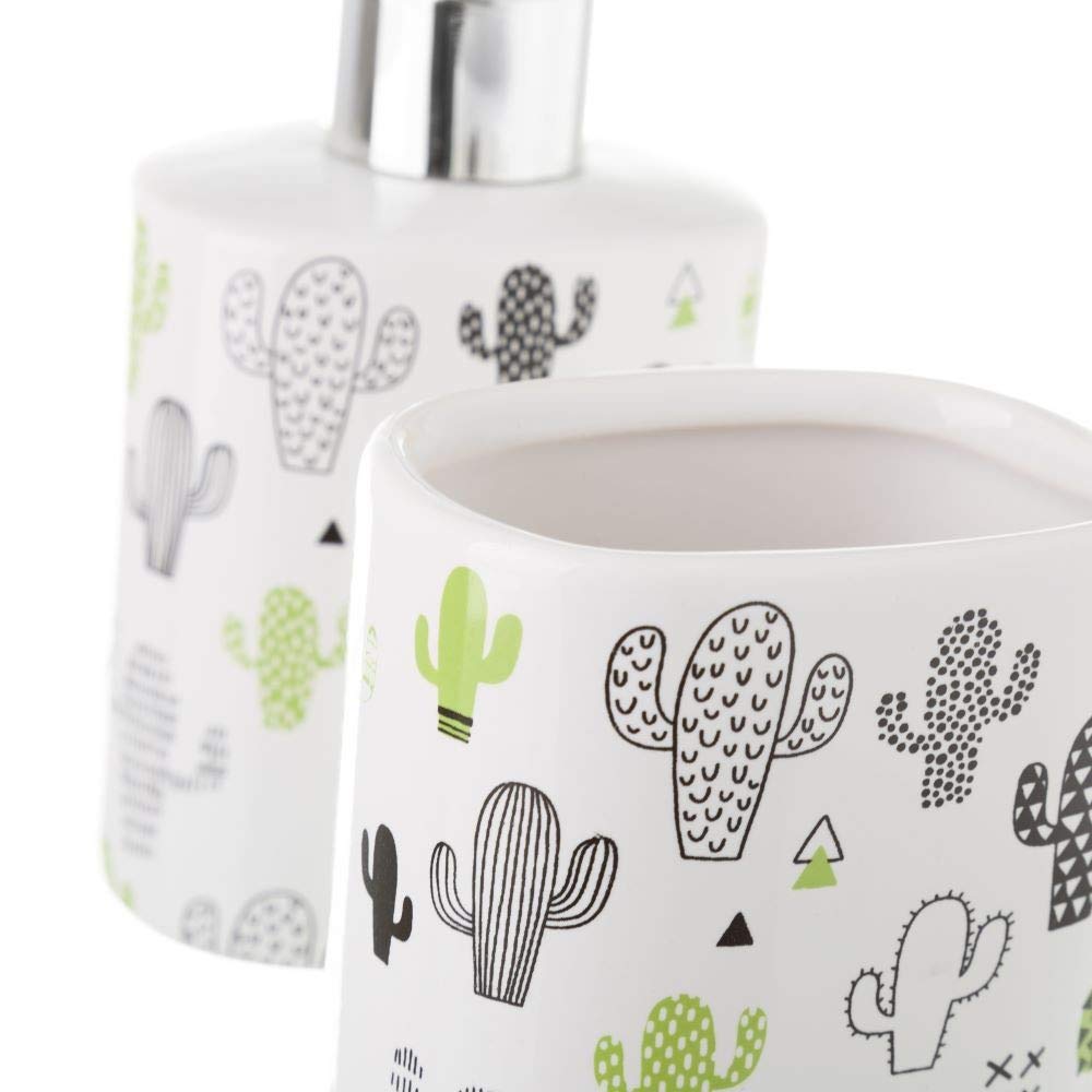 Verde y Blanco, Dispensador 8x6x16 cm 200 CC, 2 Unidades