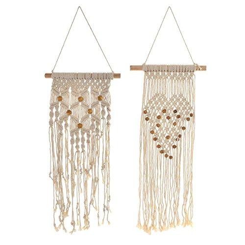 Set 2 Tapiz Decorativa Boho para Pared Poliester 34x78 cm