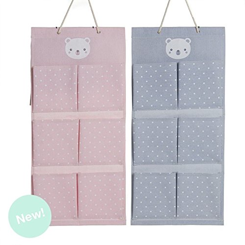 Organizador Colgante 6 Bolsillos Ositos