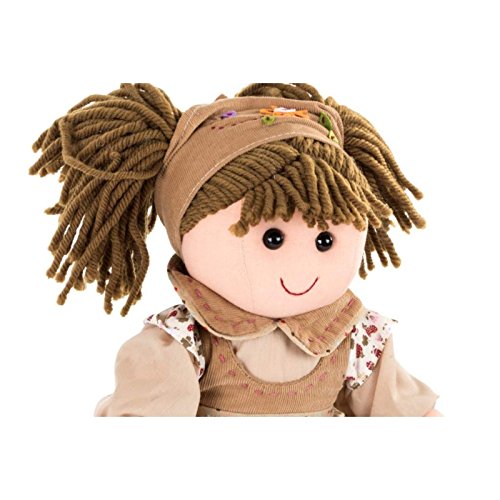 Muñeca Tela Marron 37 cm