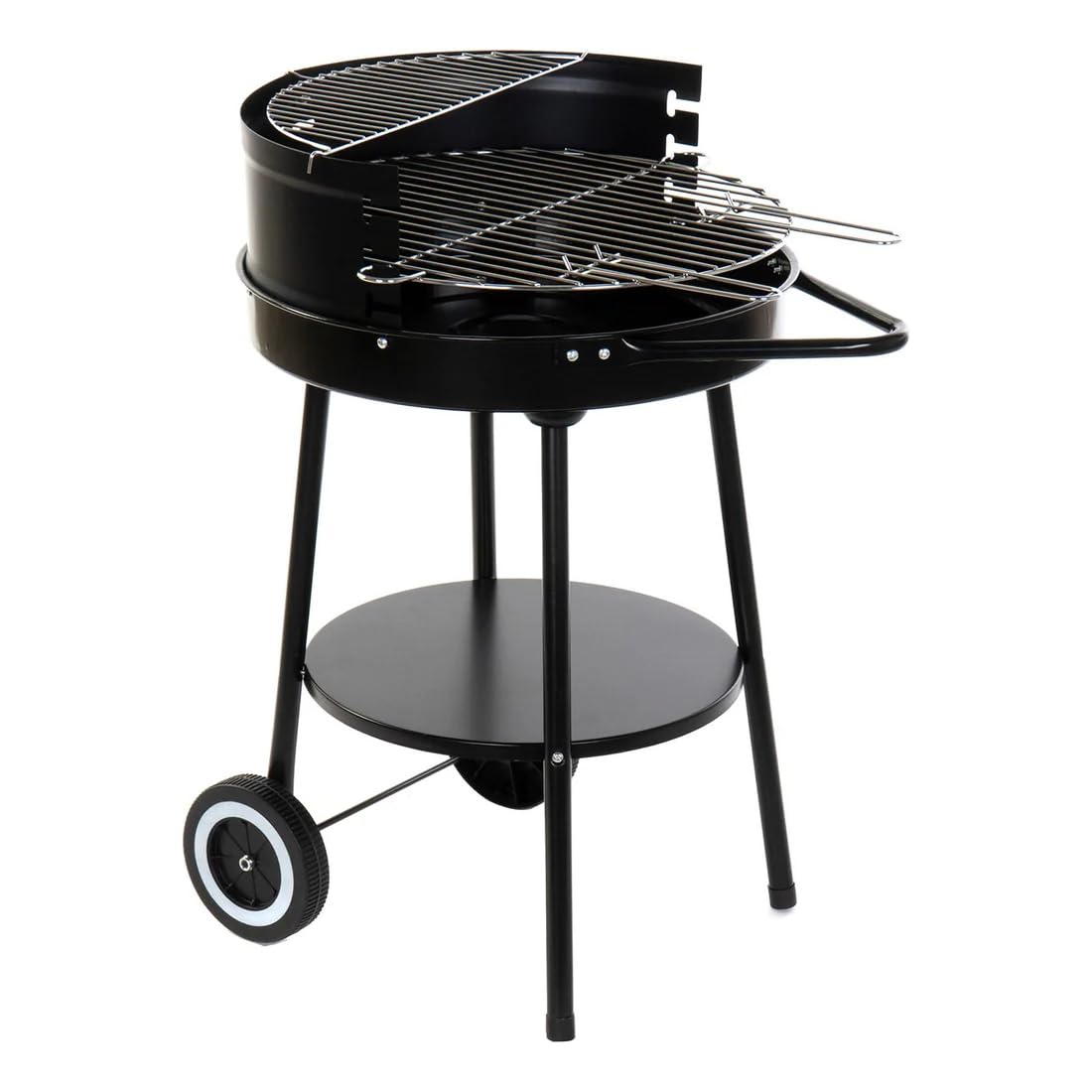 Barbacoa Metal con Ruedas 59x49x82 cm