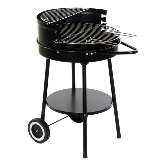 Barbacoa Metal con Ruedas 59x49x82 cm