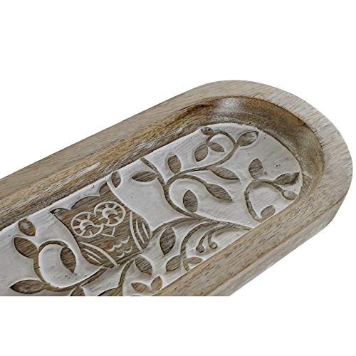 Centro de Mesa Buho de Madera Mango decape