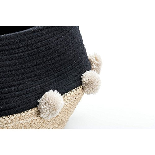 Cesto hoja de maiz plegable para cuarto de baño