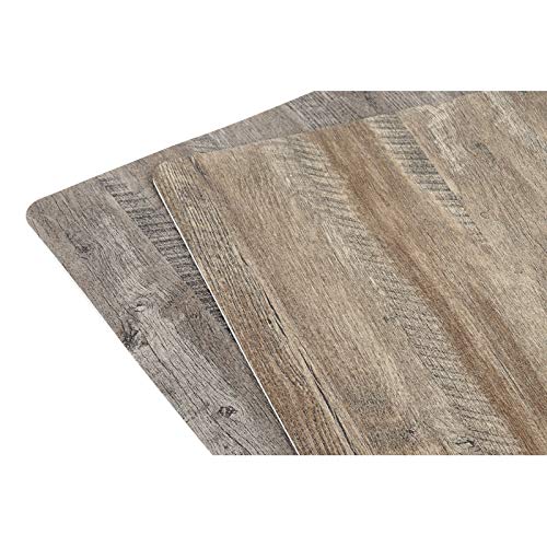 Juego de 12 Individuales Efecto Madera Relieve 2 Color Surtido