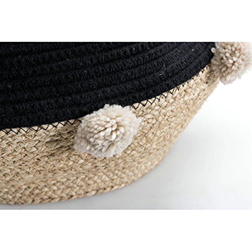 Cesto hoja de maiz plegable para cuarto de baño