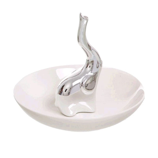 Anillero con Plato Elefante Organizadores de Joyas para Armario Almacenaje de Adornos Festivos Artículos para el hogar Unisex Adulto, Multicolor (Multicolor), única