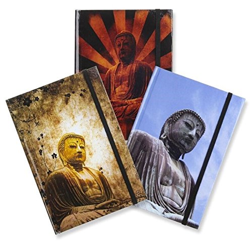 Libreta moleskin diseño buda 3m - 13x19cm Pack 3 ud.