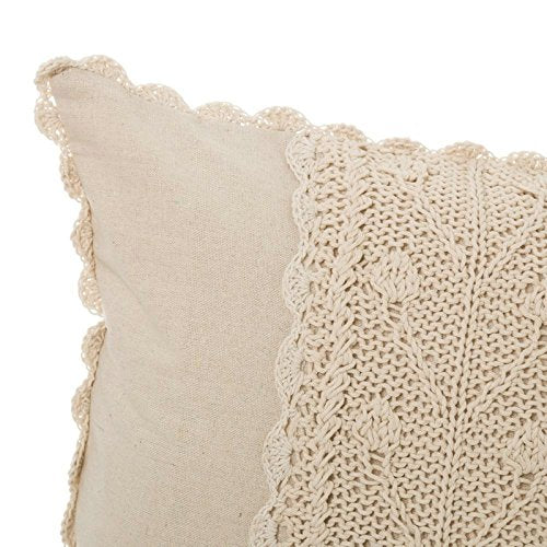 Cojínes romantico reborn algodon natural beige 40x40 cm