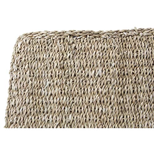 Alfombra de Fibra Natural Beige rústica para Dormitorio de 150 cm France
