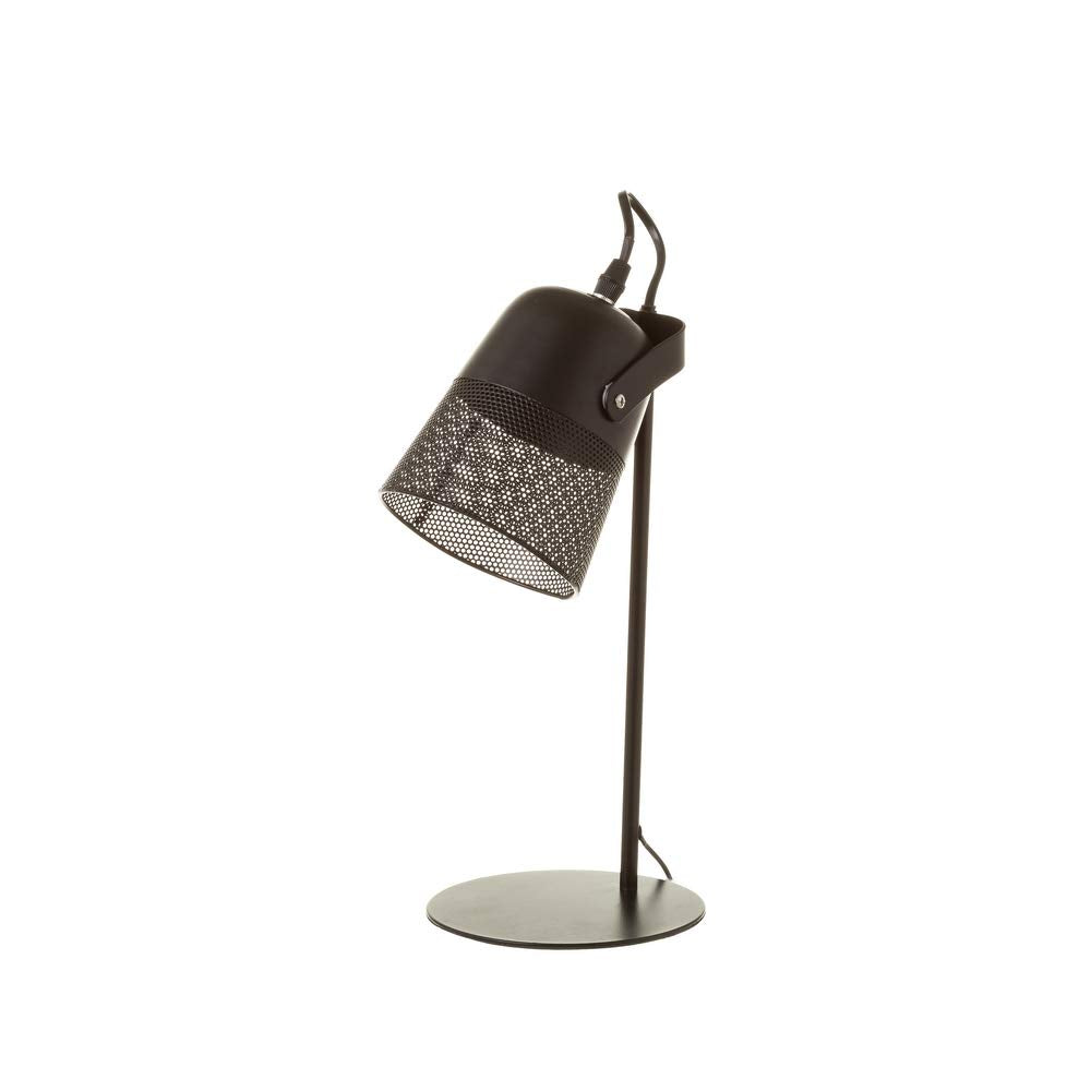 Lámpara foco calado vintage de metal negra de 38 cm - LOLAhome