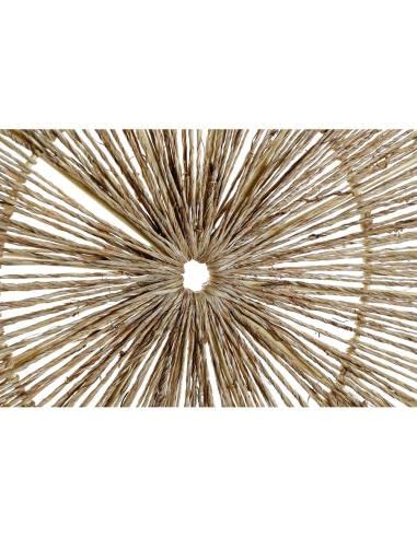 Mural Decoracion de Pared de Jute Natural Marron 90 cm