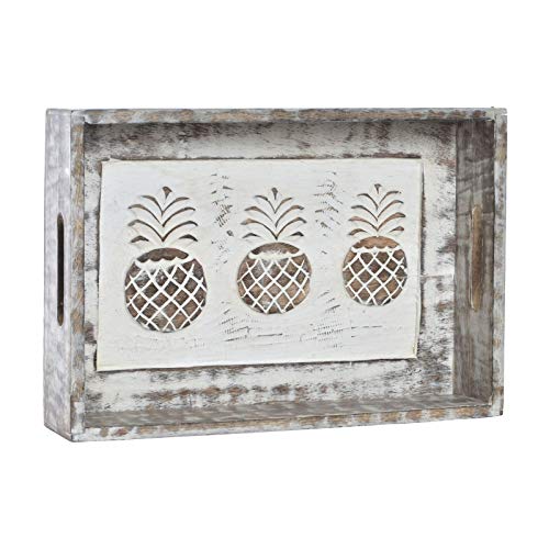 Bandeja de Madera Mango PIÑAS Desgastado