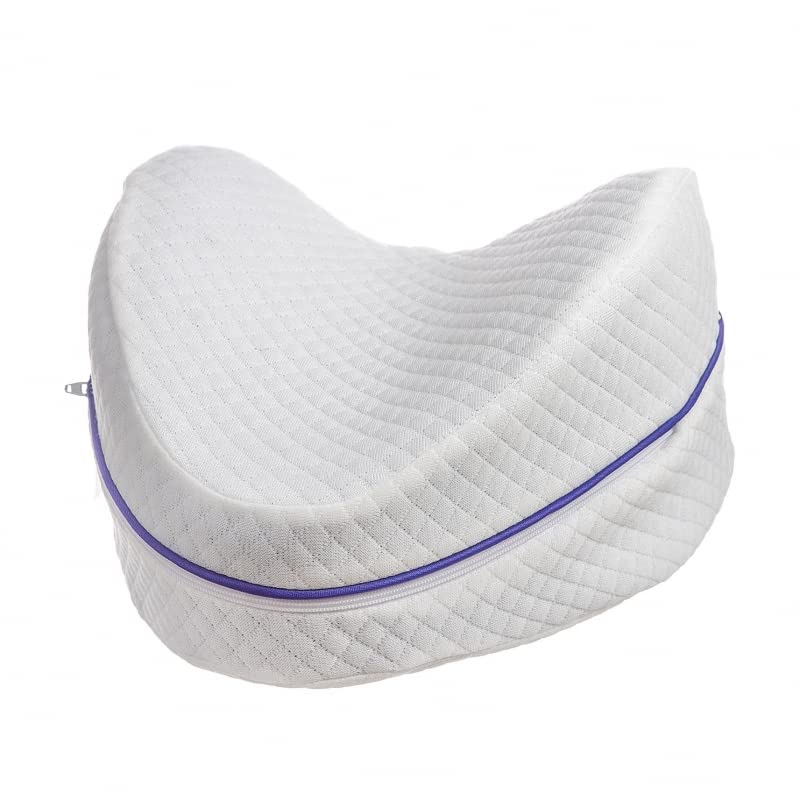Almohada para Piernas, Almohada Ortopédica para Pierna y Rodilla, Almohada de Espuma viscoelástica para Dormir de Lado