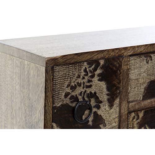 Joyero Organizador de 5 cajones Madera mapamundo