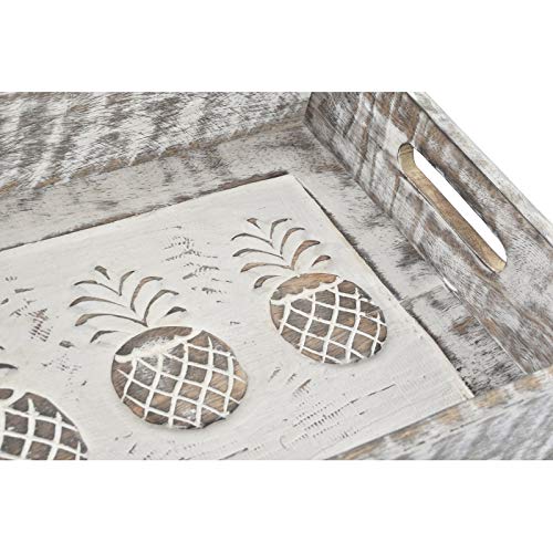 Bandeja de Madera Mango PIÑAS Desgastado