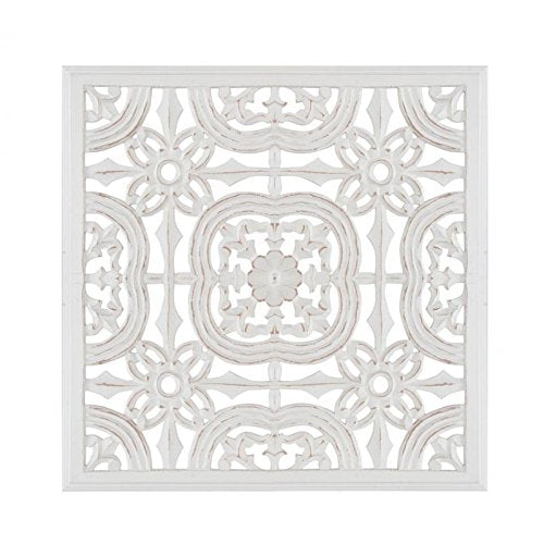 Mural de pared tallado en madera para entrada fantasy