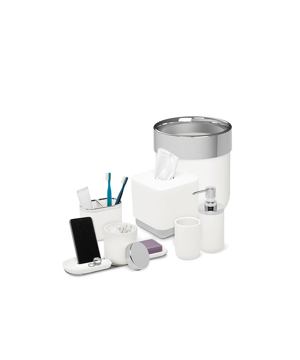 Soporte para teléfono móvil para encimera, color blanco moderno