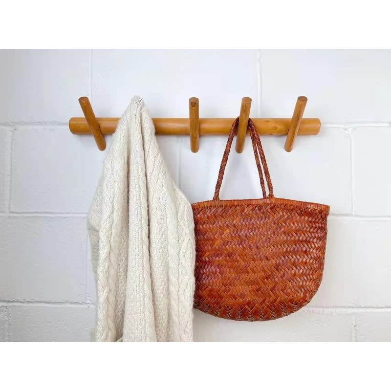 Perchero de Pared Madera Natural Inclinados Modernos
