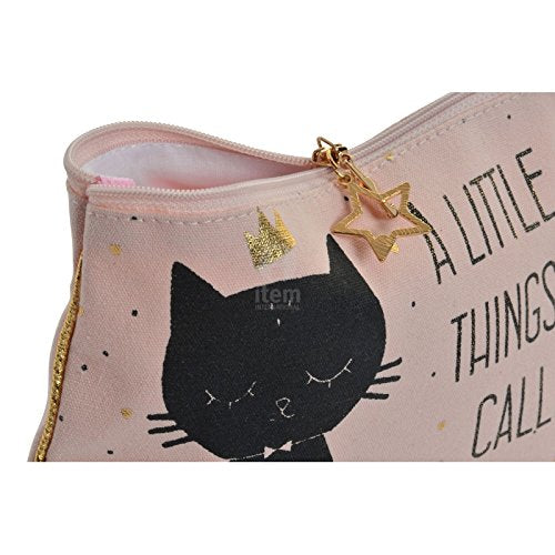 Set 2 Neceser Algodon Gatos 20x15 cm