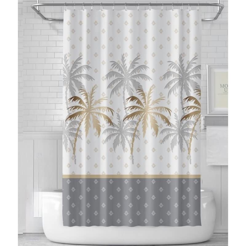 Cortina de baño poliéster Cortina de Ducha Impermeable para Cuarto de baño 180x180 cm