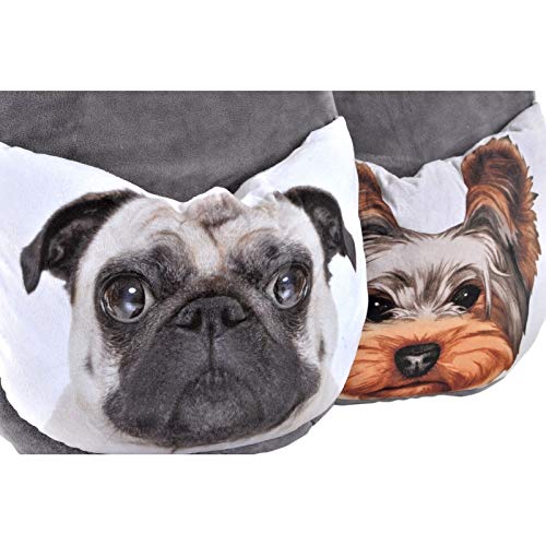 Calientapiés Perros Peluche, Multicolor