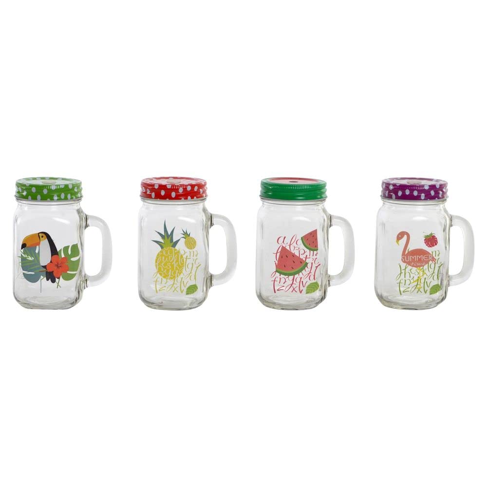 Set 4 jarras Tropical Colores Surtido