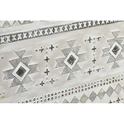 Set 2 Cuadro Lienzo Madera Ikat 90x90 cm