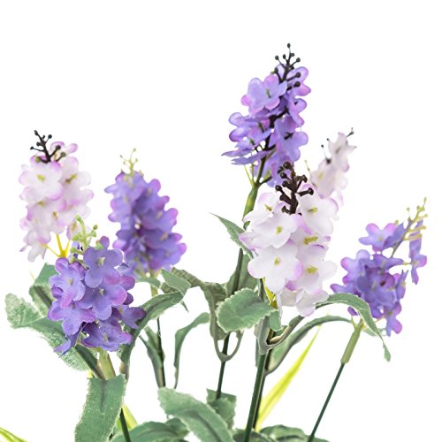 Planta artificial lavanda en maceta plastico 29 cm .