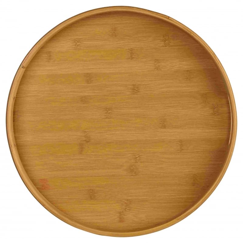 Bandeja de bambú con Asas, Bandeja Cocina de Servir, Bandeja para Desayuno, té, Mesa de café, Cama Decorativa