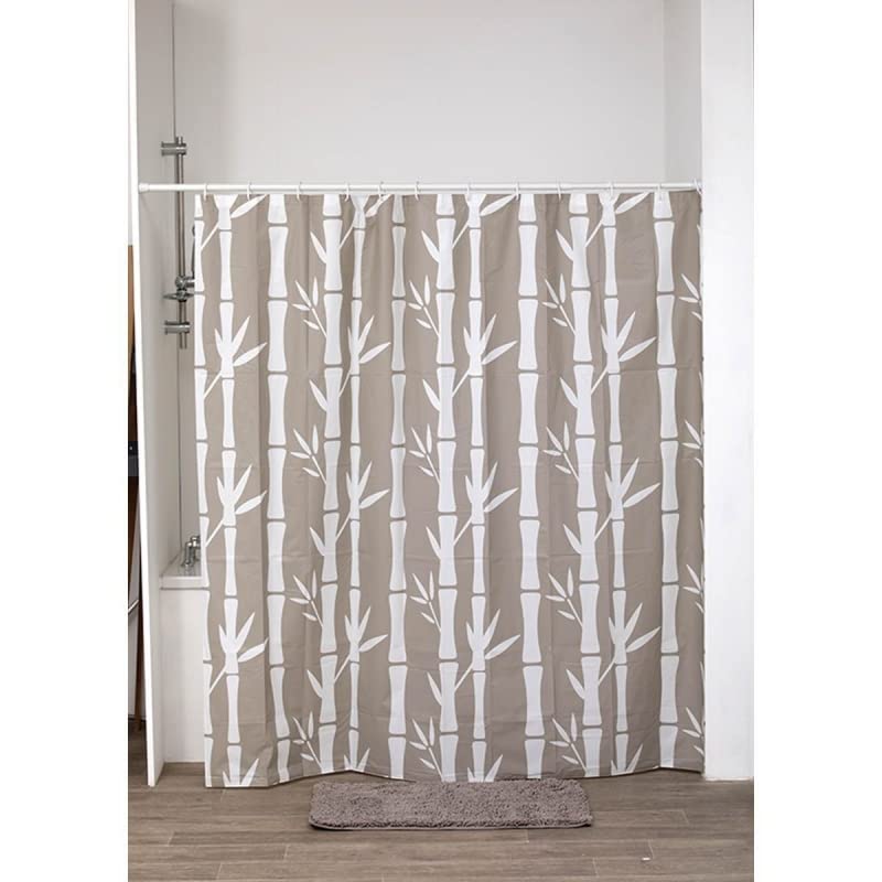 Cortina Bambu Marron de Peva Oriental para Cuarto de Baño de 180 x 180 cm Sol Naciente